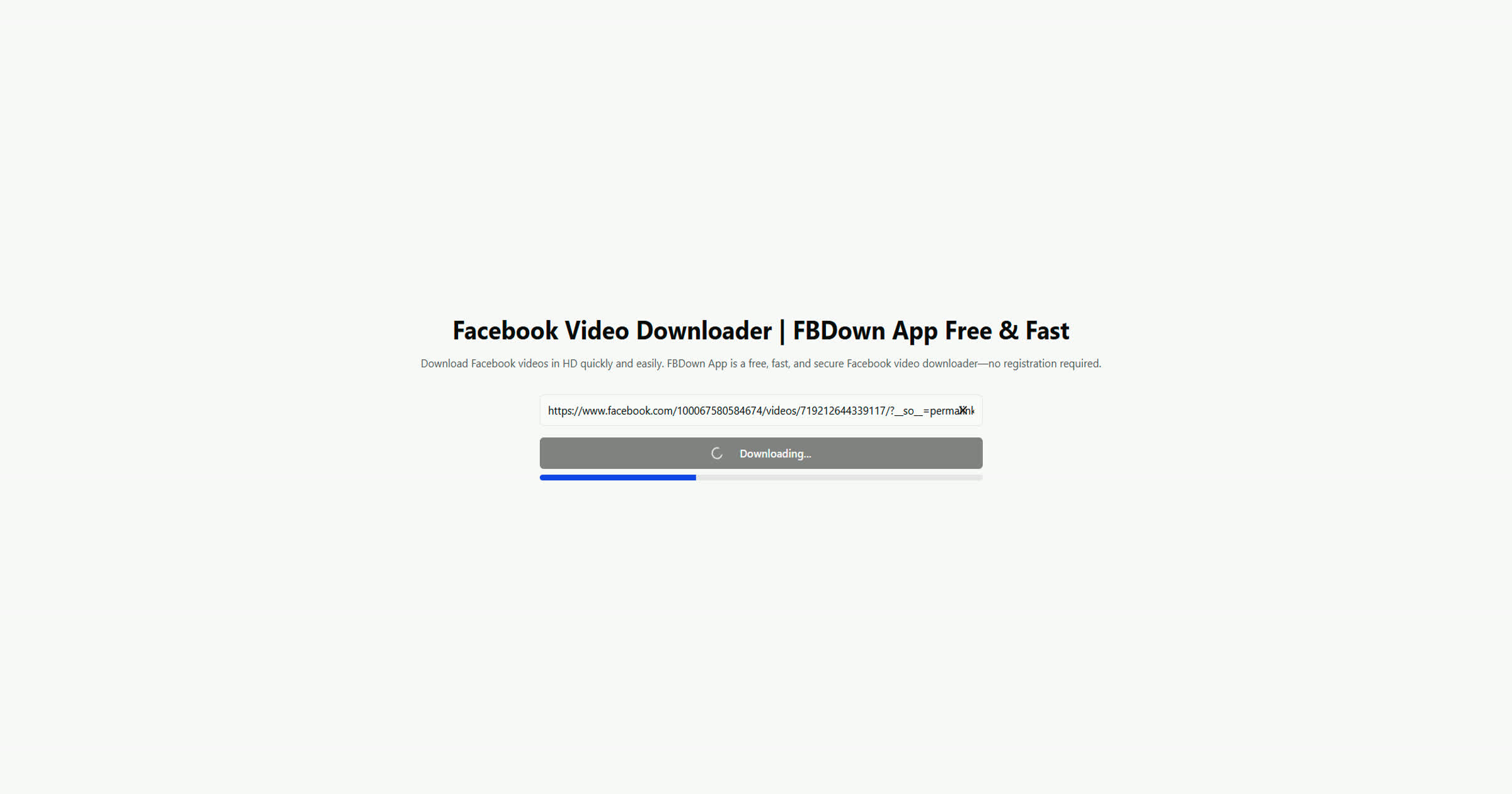 Fbdown Video Facebook Video Downloader | FBDown App Free & Fast